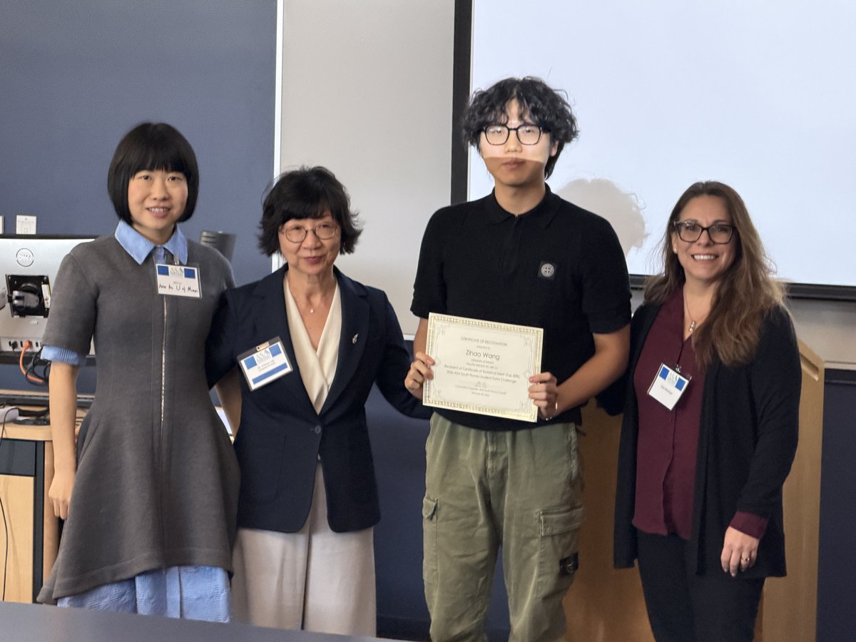 Zihao Wang Statistical Merit group photo