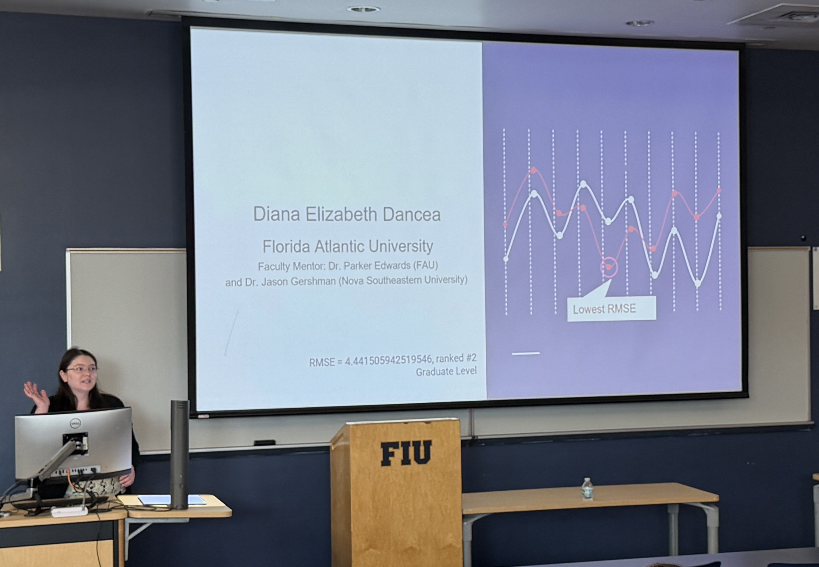 Diana Dancea receiving award